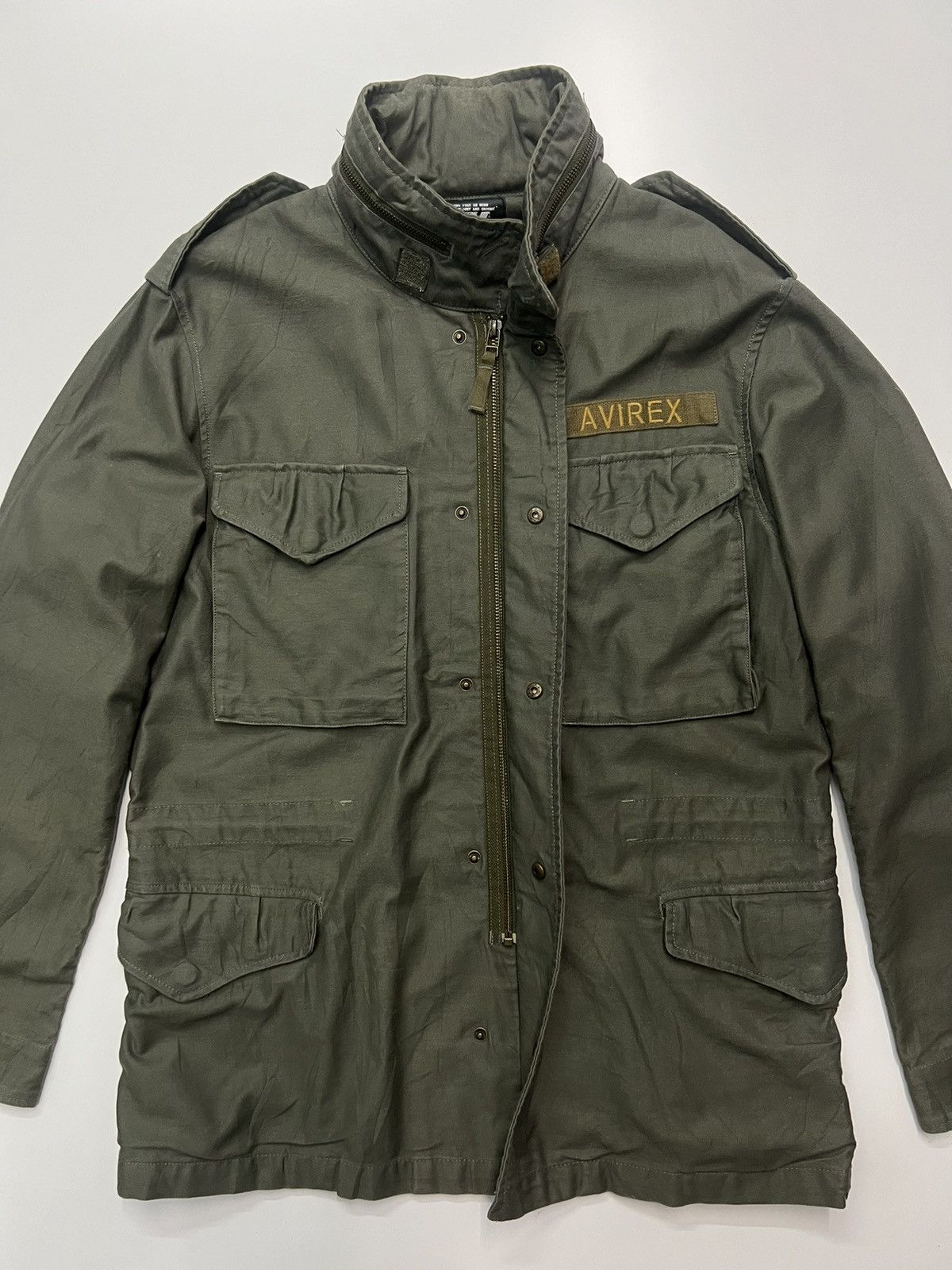 Avirex 🔥AVIREX MILITARY JACKET Size US L / EU 52-54 / 3 - 6 Thumbnail