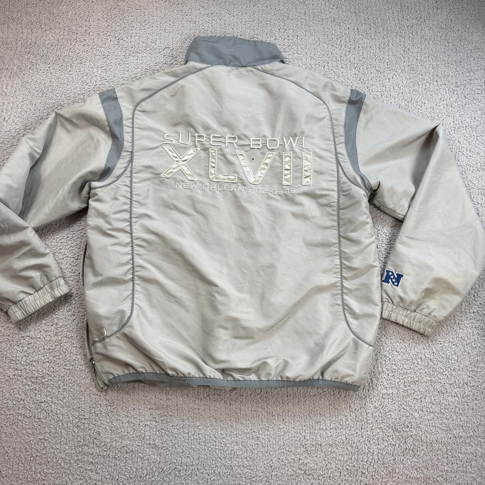 NFL NFL Super Bowl XLVII 2013 New Orleans Pullover Jacket Mens L Size US L / EU 52-54 / 3 - 2 Thumbnail