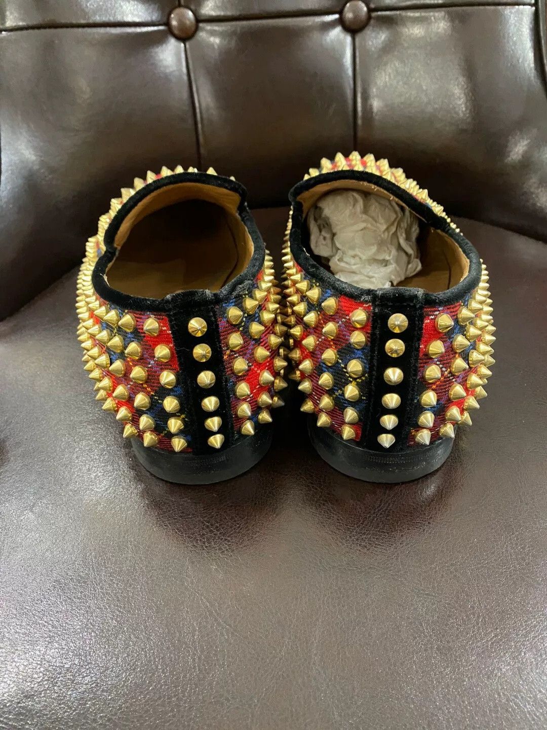Christian Louboutin Christian Louboutin Men's Used Spiked Shoes 40.5 Size US 7.5 / EU 40-41 - 5 Thumbnail