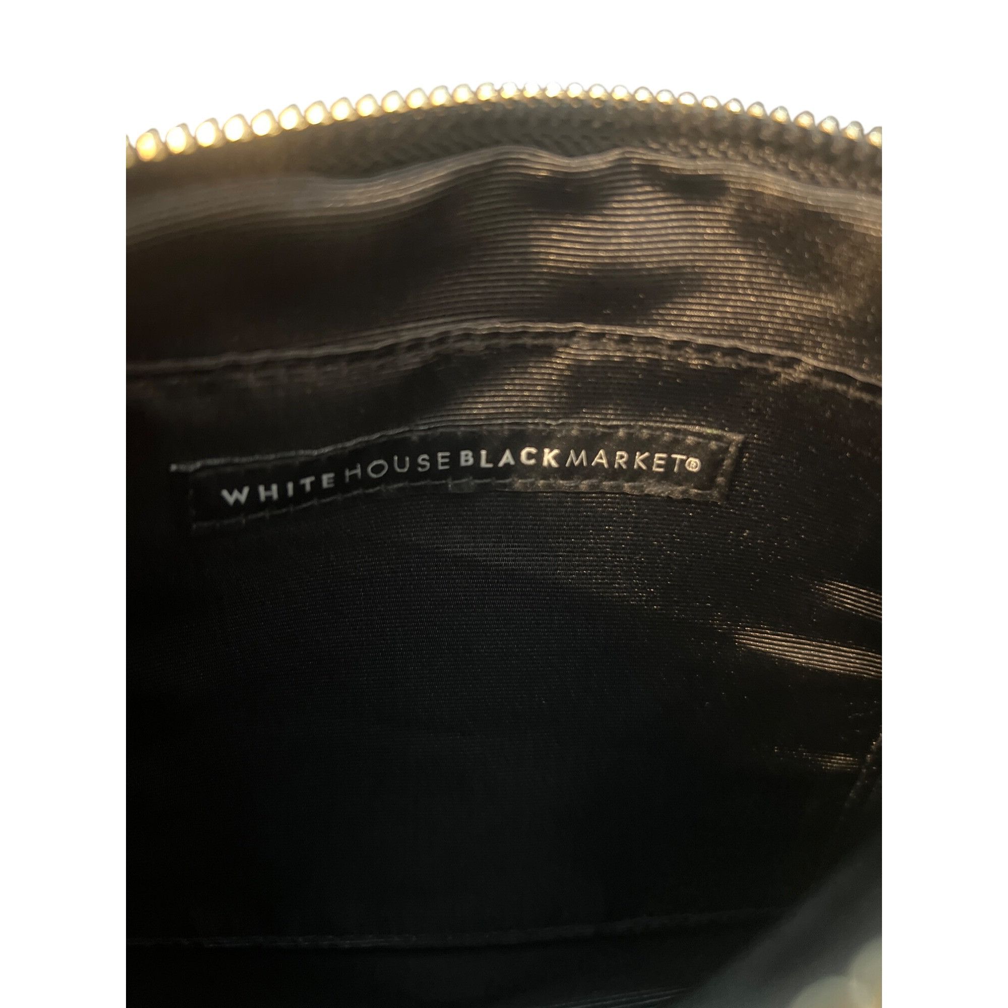 White House Black Market White House Black Market Black Vegan Leather Wristlet Sunflo Size ONE SIZE - 7 Thumbnail