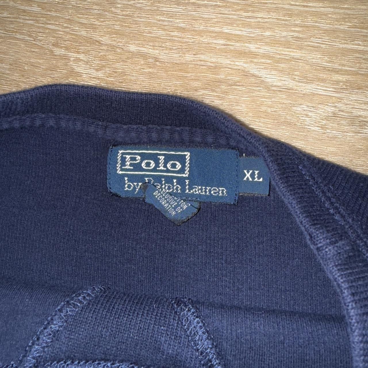 Polo Ralph Lauren Vintage Polo Ralph Lauren Navy Crewneck Sweater Size US XL / EU 56 / 4 - 4 Thumbnail