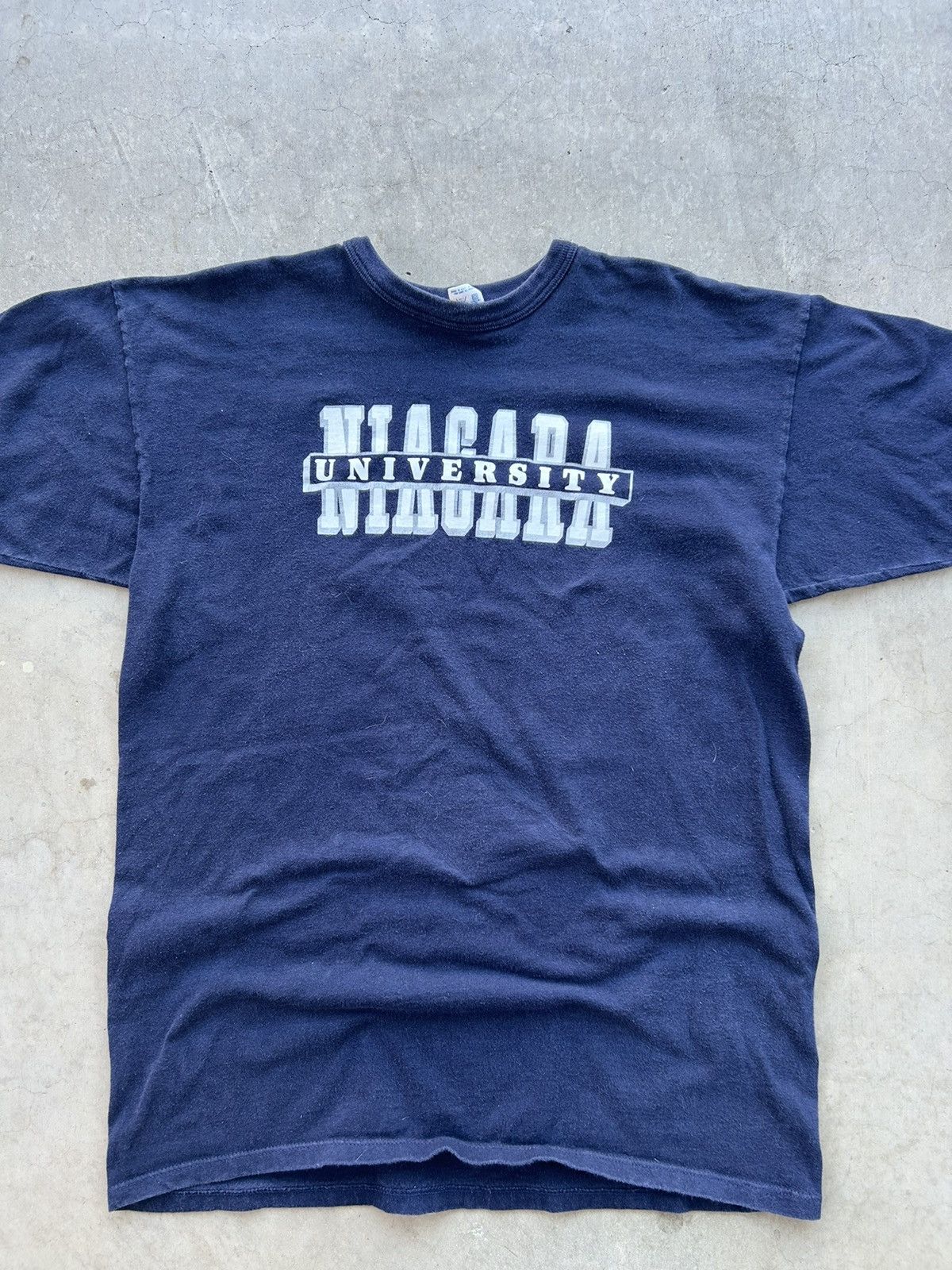 Champion × Vintage Vintage Champion Ringer Niagara University T Shirt Size US XXL / EU 58 / 5 - 7 Thumbnail