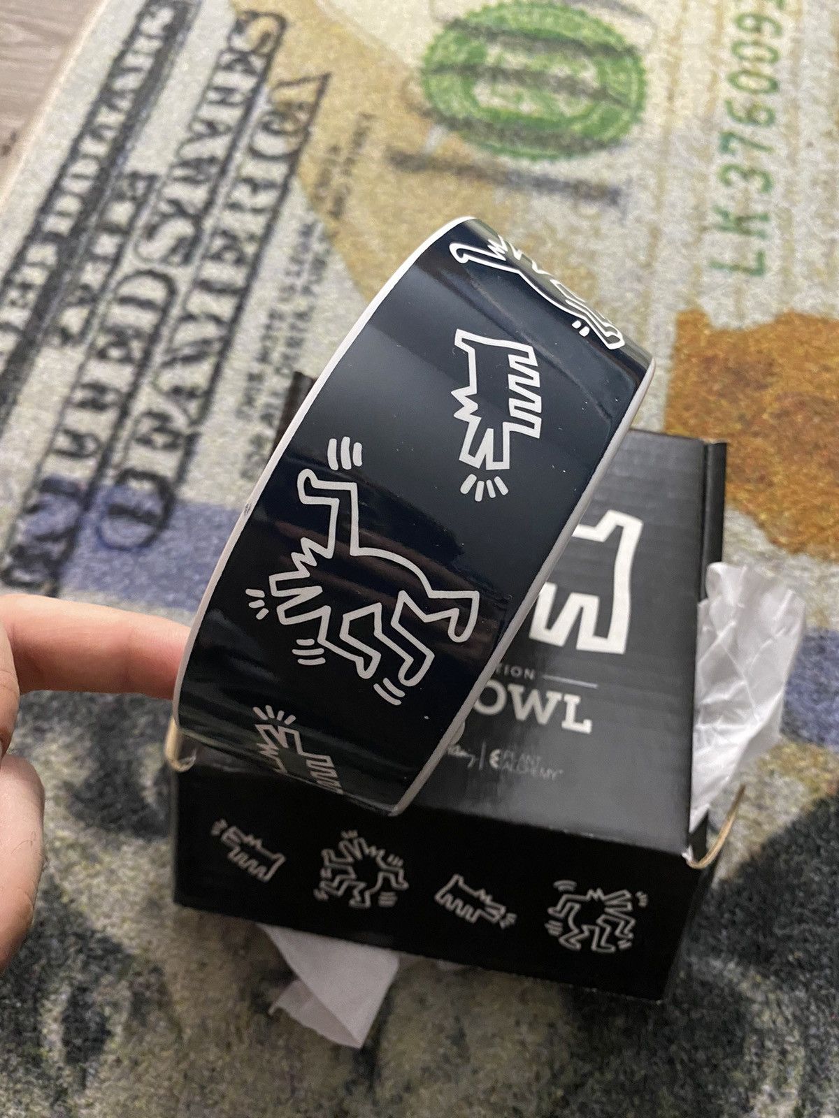 Keith Haring Keith Haring Dog Bowl Black Size ONE SIZE - 2 Thumbnail