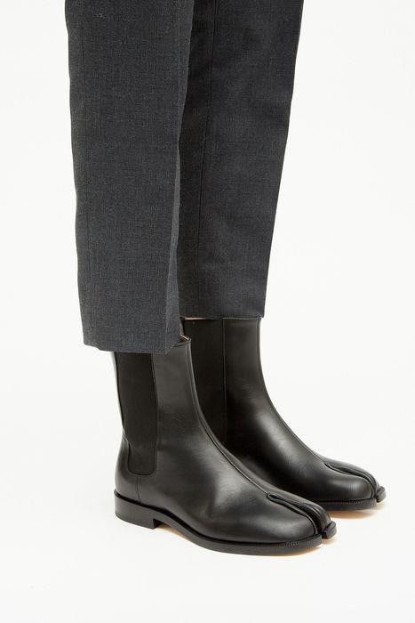 Maison Margiela o1bcso1str0226 Tabi Chelsea Boots in Black Size US 8 / IT 38 - 5 Thumbnail