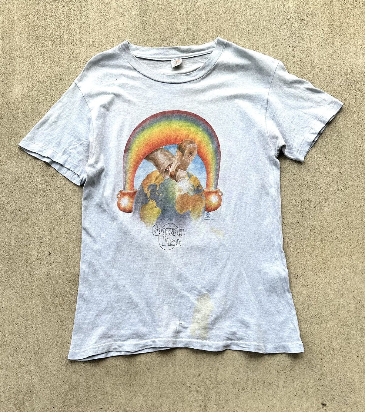 Grateful Dead × Vintage Vintage Grateful Dead Tee 1972 Euro Tour Ice Cream Hanes Size US S / EU 44-46 / 1 - 2 Thumbnail