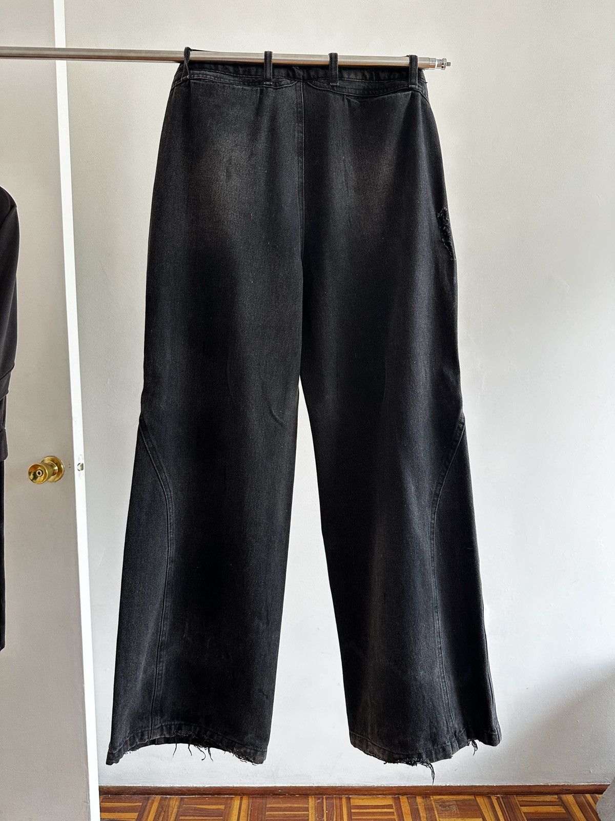 Troubled Waters Distressed wide cut denim Size US 30 / EU 46 - 1 Thumbnail