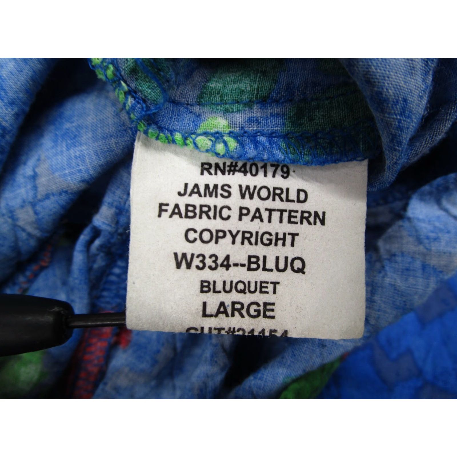 Jams World VINTAGE Jams World Dress Womens Large Blue Bluquet W334-BLUQ Rayon Made USA Hawaiian Sundress Size L / US 10 / IT 46 - 4 Thumbnail