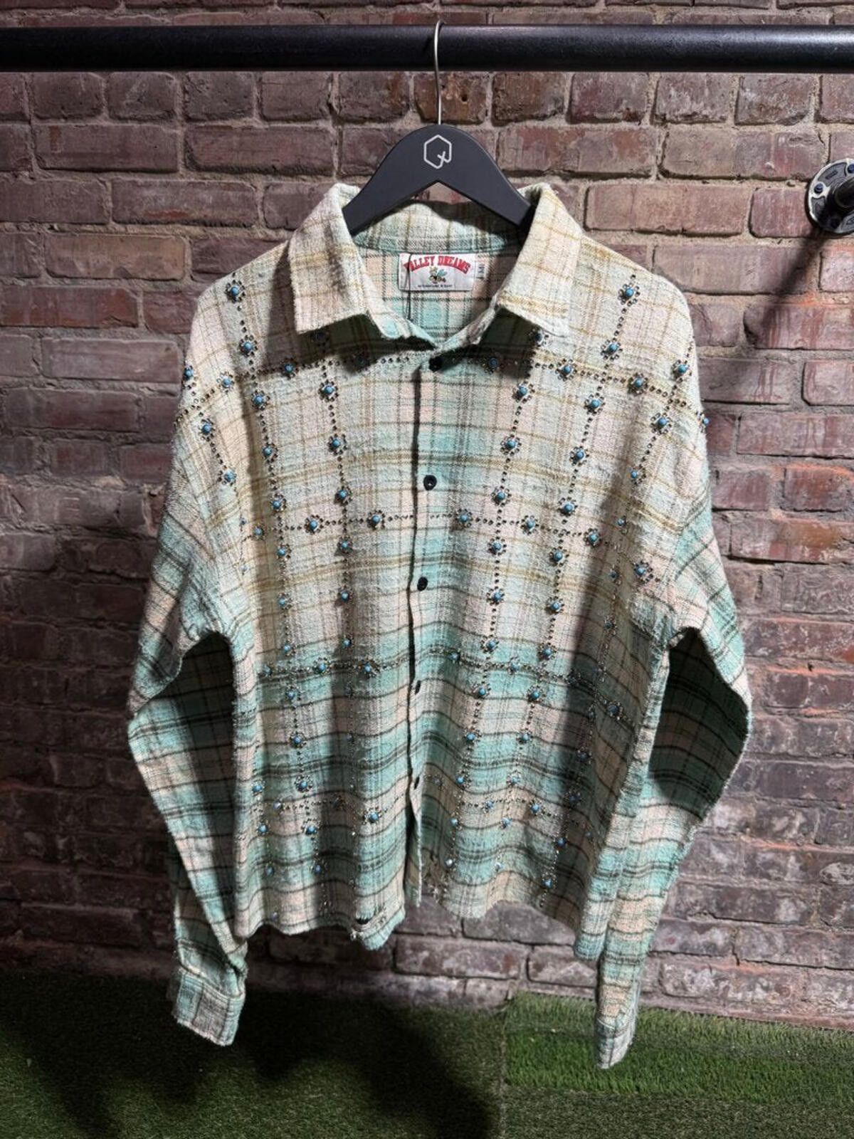 Vale Vale Forever Gemstone Flannel Green Sz. M Size ONE SIZE - 1 Thumbnail