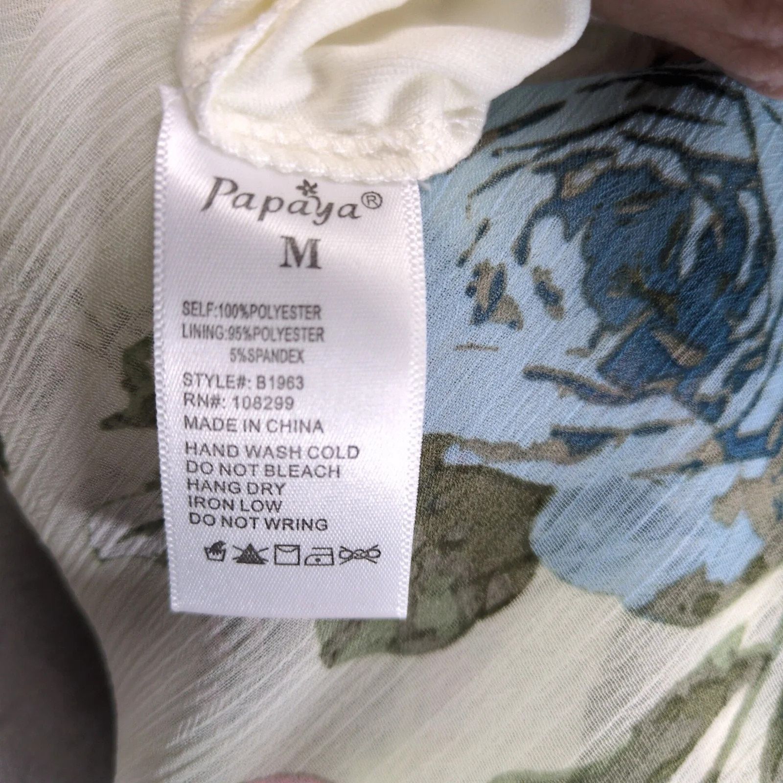 Other Papaya Floral Halter Maxi Dress Sz M Blouson Sheer Lined Size M / US 6-8 / IT 42-44 - 3 Thumbnail