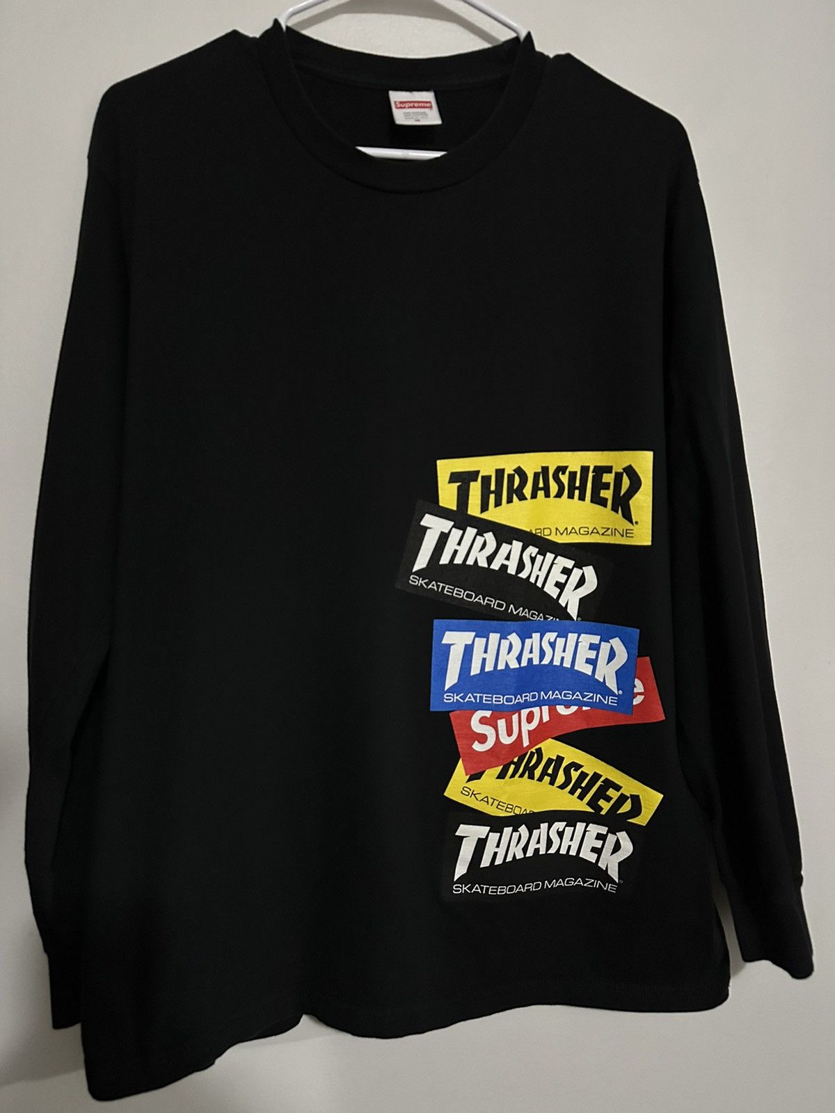 Supreme Supreme Trasher Multi Logo L/S Tee | Grailed