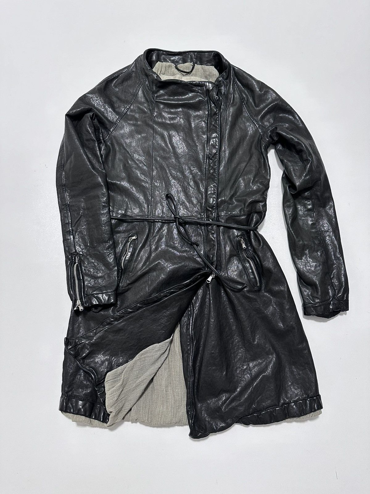 Giorgio Brato Giorgio Brato Leather Trench Coats Organic Edition Size 42 Size M / US 6-8 / IT 42-44 - 2 Thumbnail