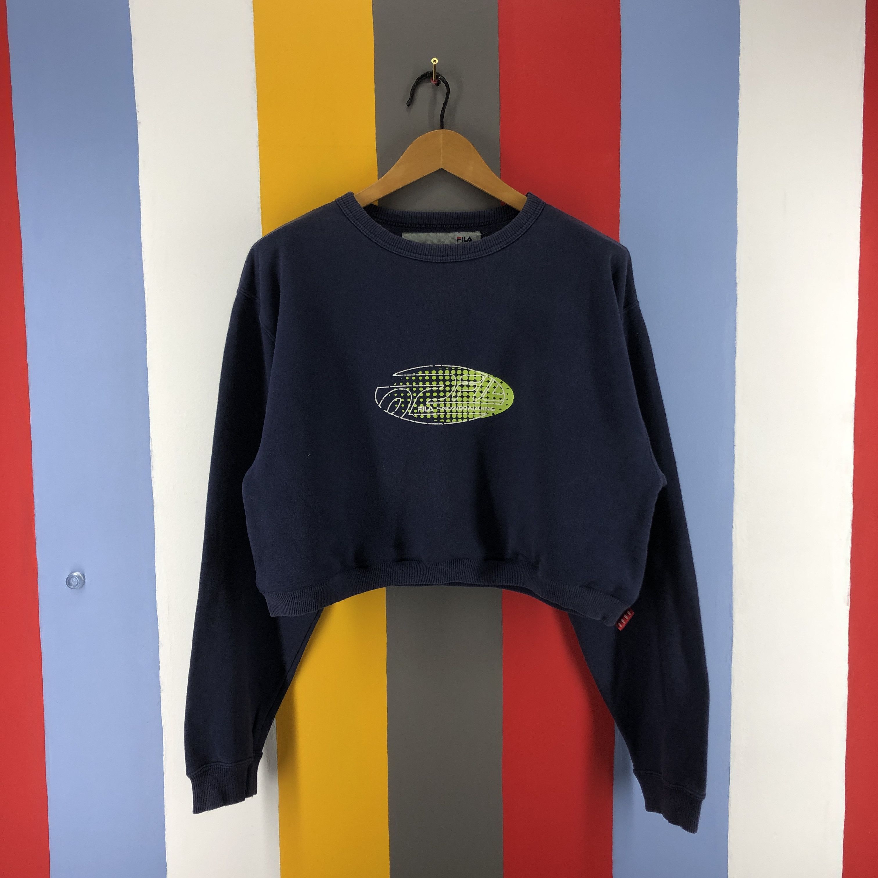 Fila FILA SNOWBOARDING Custom Crop Sweatshirt #0764/M Size L / US 10 / IT 46 - 1 Thumbnail