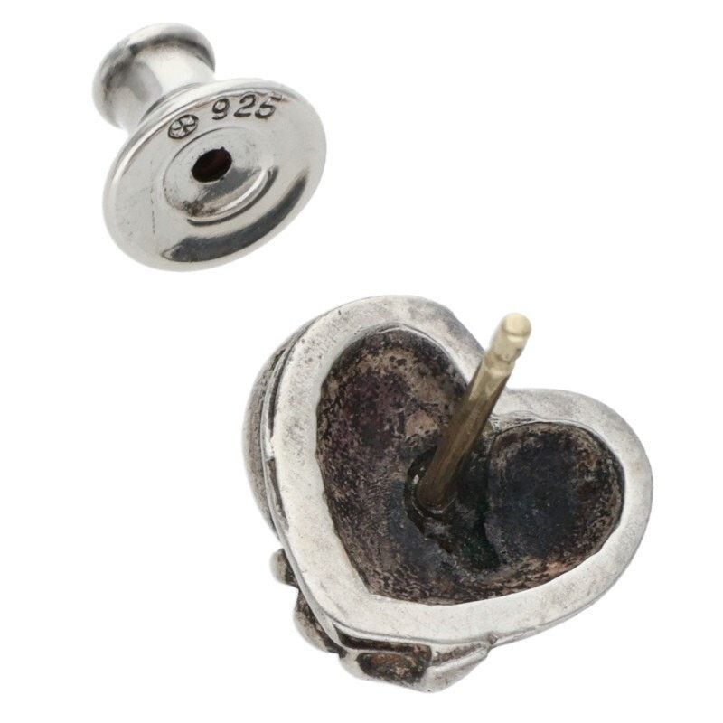 Chrome Hearts Chrome Hearts Silver Heart Stud Earring Size ONE SIZE - 5 Thumbnail