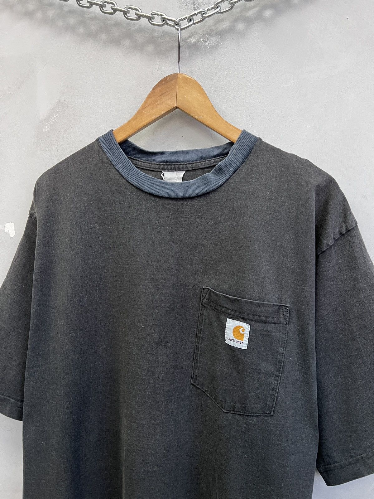 Carhartt Carhartt black t-shirt sun faded boxy kanye west tee Size US L / EU 52-54 / 3 - 3 Thumbnail