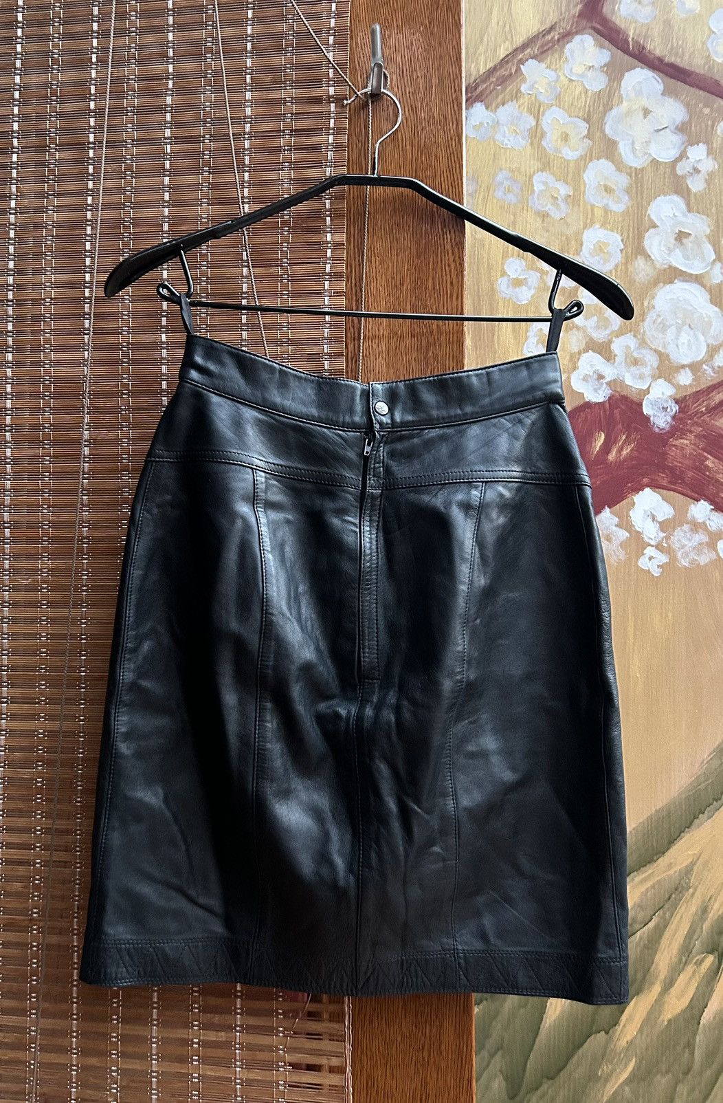 Alaia Alaia Paris Leather Pencil Skirt Made In France Size 27" / US 4 / IT 40 - 2 Thumbnail