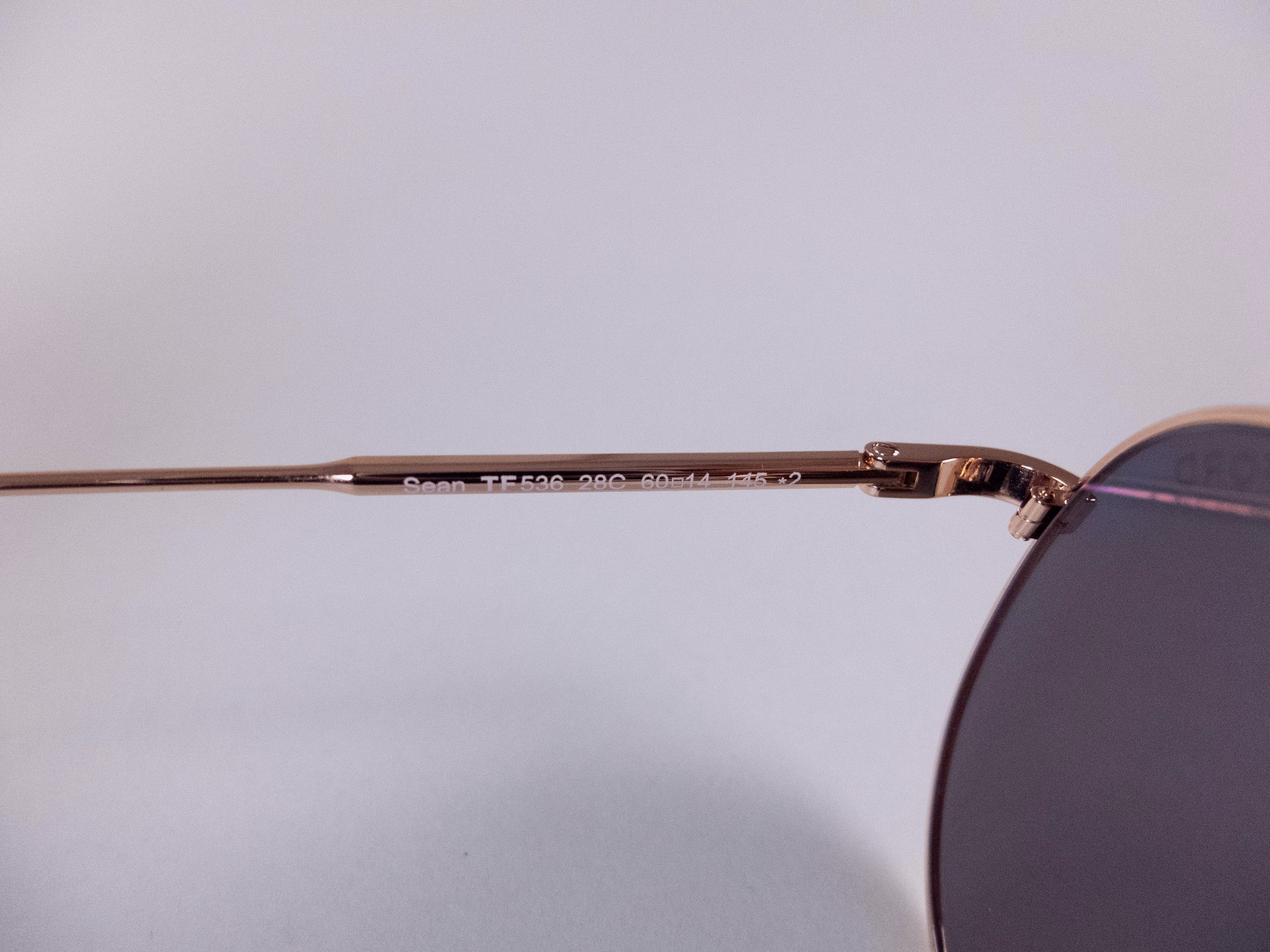 Tom Ford TOM FORD Sean gold gray aviator pilot sunglasses 60mm Size ONE SIZE - 7 Thumbnail