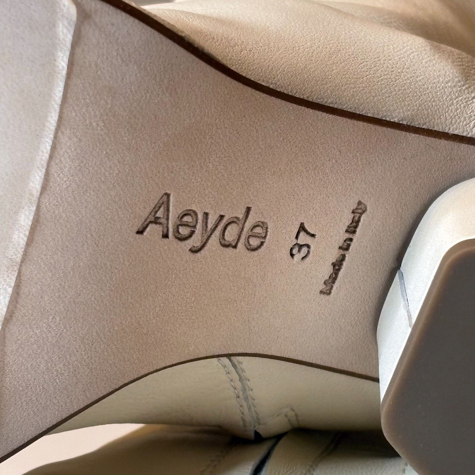 aeyde Aeyde Andrea Cream Leather Ankle Boots New Nordstrom US 7 Size US 7 / IT 37 - 10 Thumbnail