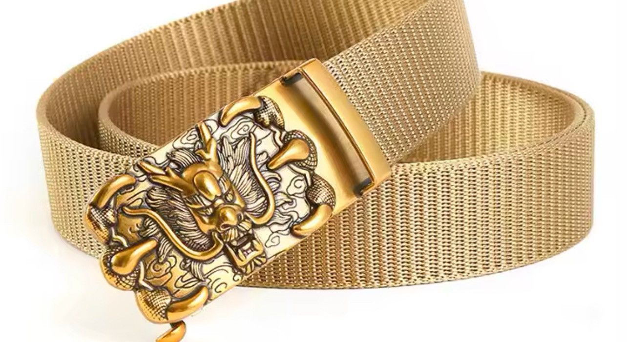 Designer 125cm Dragon Craving Buckles Belts Size ONE SIZE - 3 Thumbnail