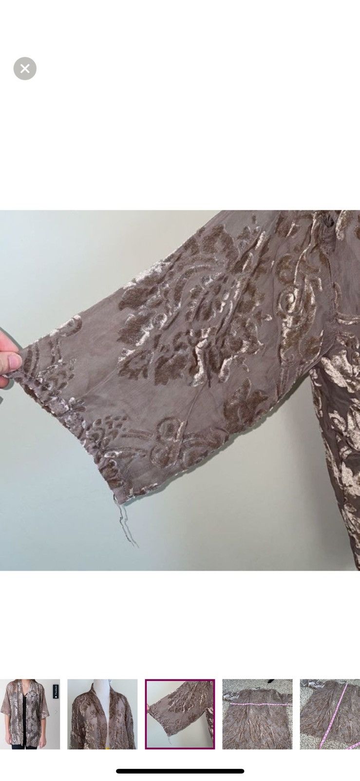 BKE BKE‎ boutique women’s medium velvet cardigan Size M / US 6-8 / IT 42-44 - 5 Thumbnail