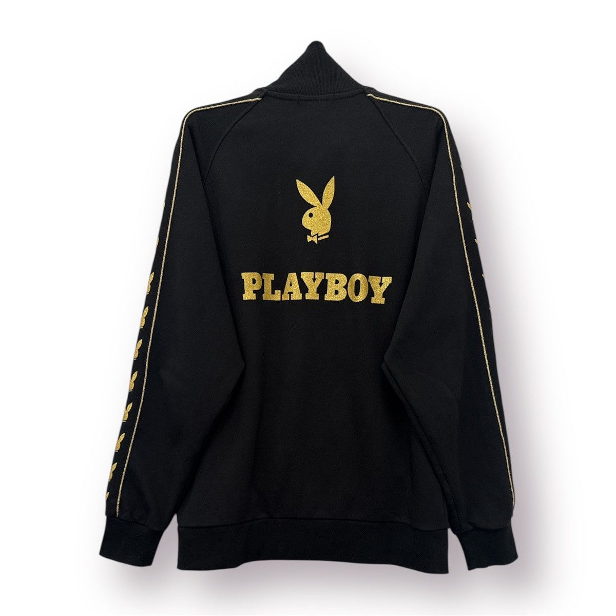 Playboy 🔥 PLAYBOY SIDETAPE BIG LOGO SPELLOUT SWEAT JACKET - 3L Size US L / EU 52-54 / 3 - 1 Thumbnail
