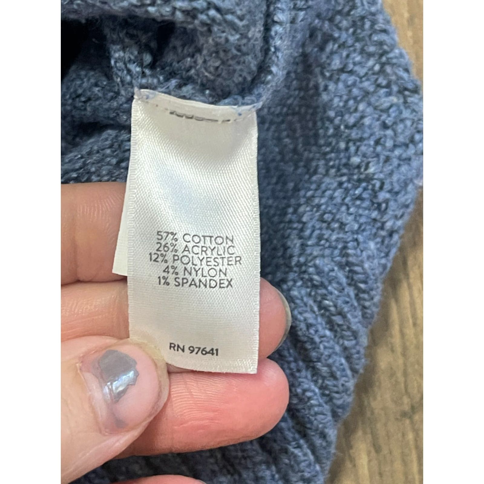 J. Jill J. Jill Sweater Women’s Medium Blue V-neck Pullover Pullover Size M / US 6-8 / IT 42-44 - 6 Thumbnail