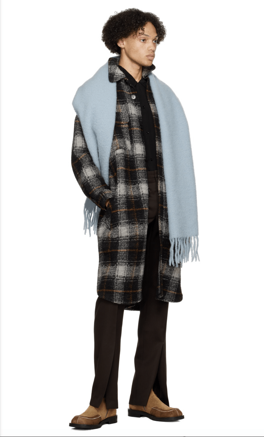 Sefr Séfr Blue Felted Scarf Size ONE SIZE - 4 Thumbnail