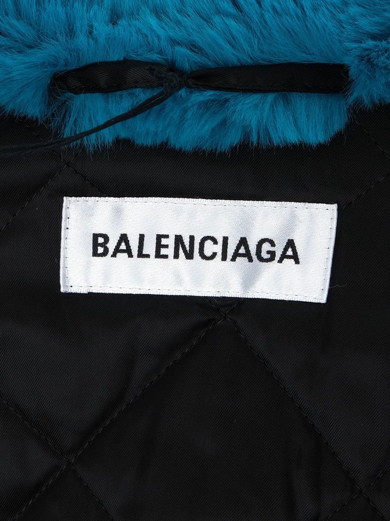 Balenciaga Balenciaga size 34 Blue faux fur coat Size S / US 4 / IT 40 - 7 Thumbnail