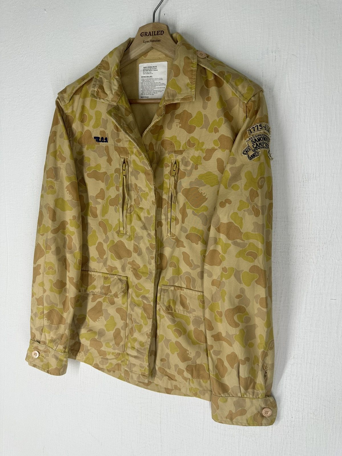 If Six Was Nine × Japanese Brand Vintage Camo Rodeo Crowns Girl Camp Rock 2004 Denim Jacket Size US M / EU 48-50 / 2 - 4 Thumbnail