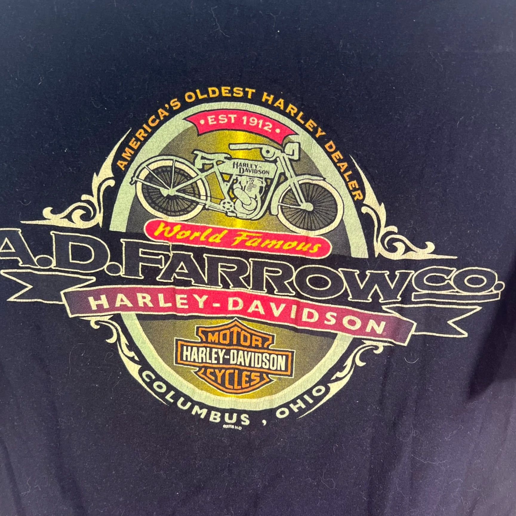 Harley Davidson VINTAGE Harley-Davidson T-Shirt SHIRT Adult L Black Graphic Print 90s Mens Size US L / EU 52-54 / 3 - 7 Thumbnail