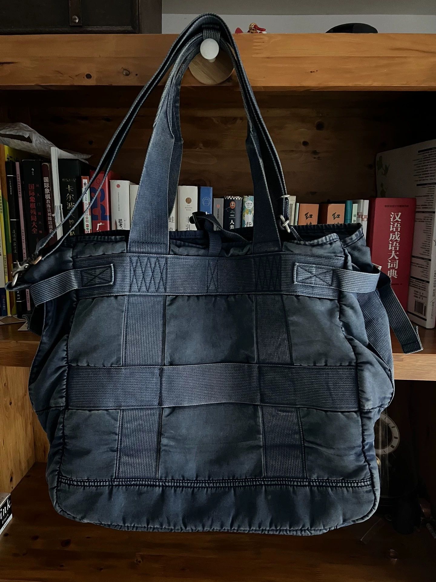 Porter PORTER CLASSIC SUPER NYLON TOTE BAG Navy Used Size ONE SIZE - 4 Thumbnail