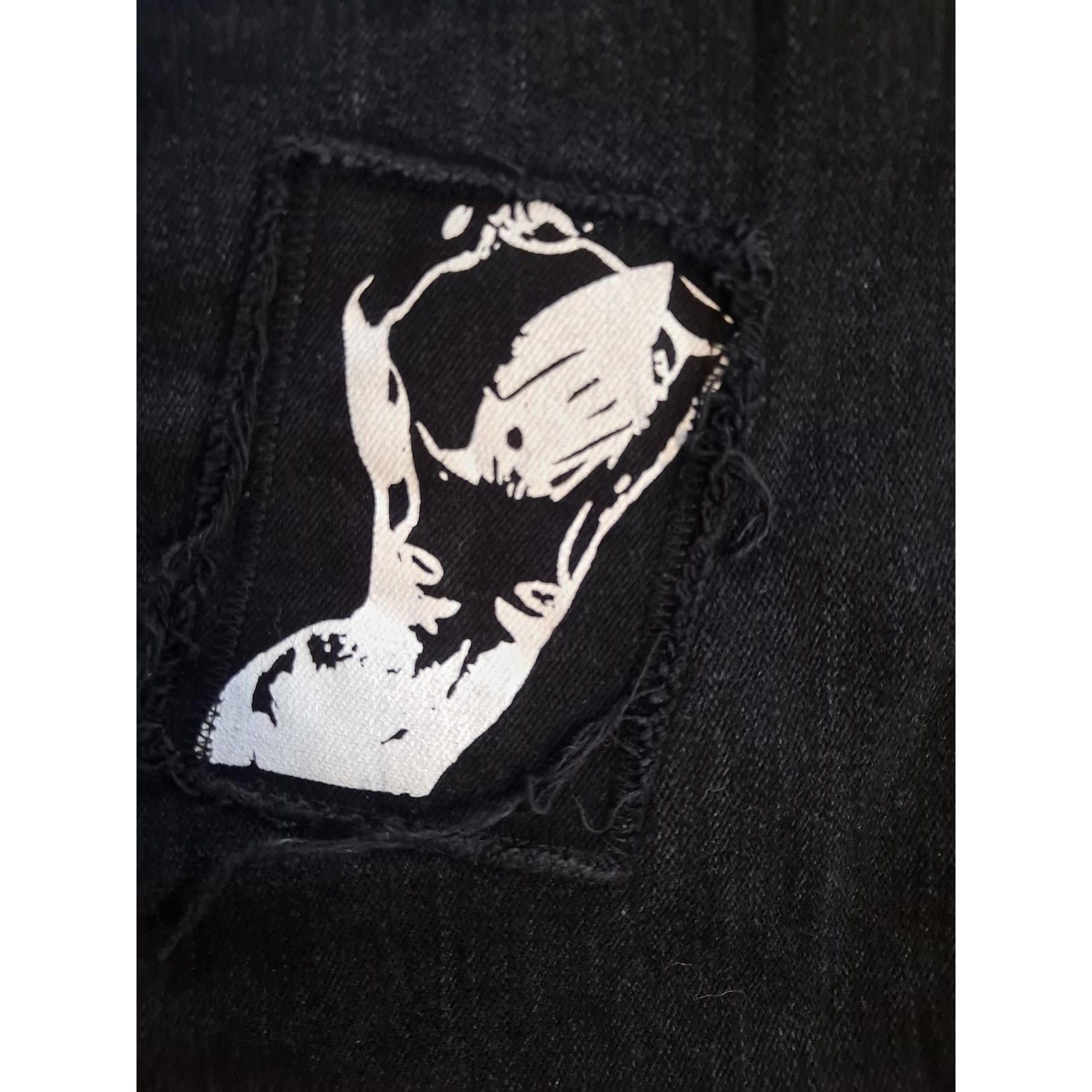 Other MNML EMO Jeans Black with White Patch Jeans Size 30 Size US 30 / EU 46 - 9 Thumbnail