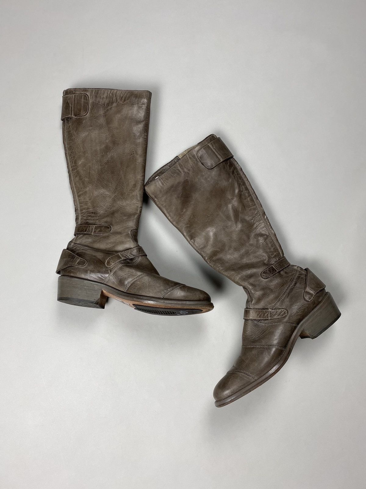 Belstaff Belstaff Trialmaster leather over the knee biker boots shoes Size US 8 / IT 38 - 10 Thumbnail