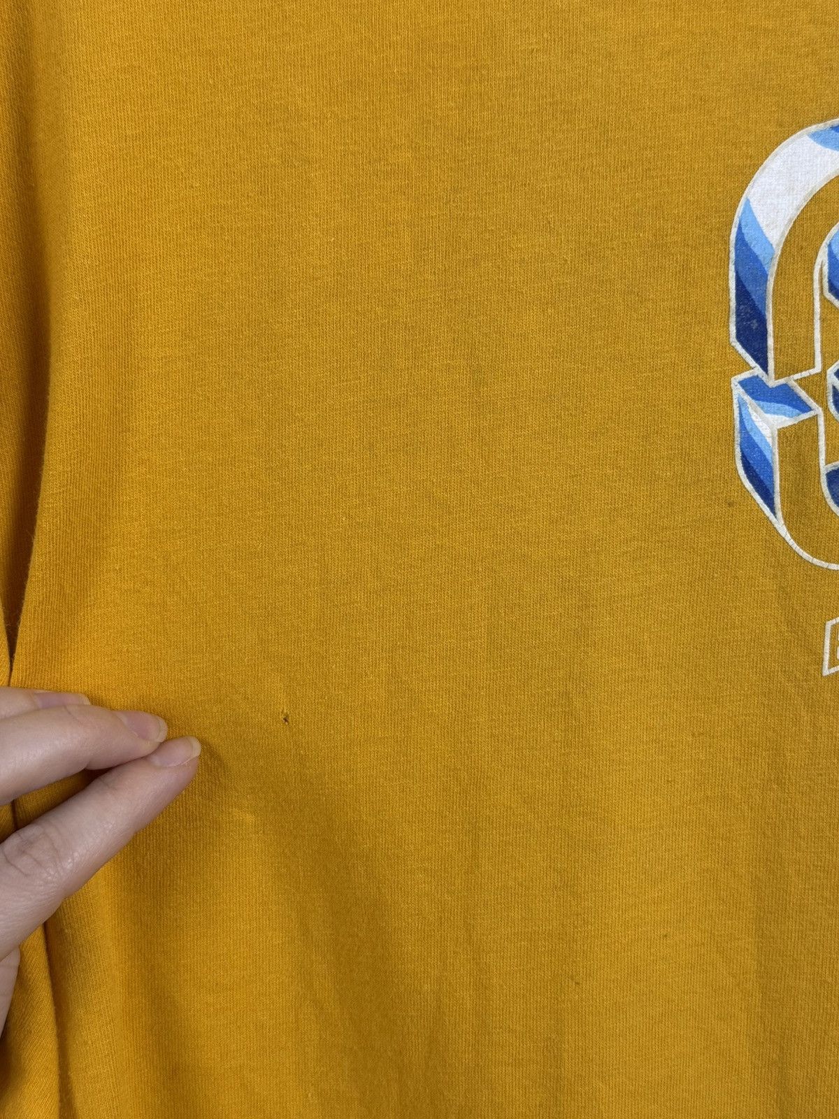 Billabong Vintage 90s Y2K Billabong Big Double Logo Yellow Longsleeve Size US L / EU 52-54 / 3 - 6 Thumbnail