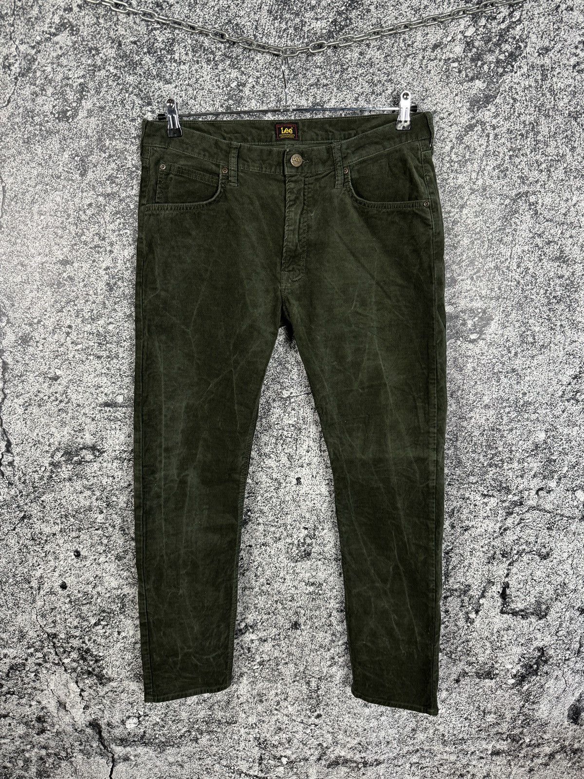 Lee LEE Slim Tapered Velvet Pants Vintage Trousers Size W34 L32 Size US 34 / EU 50 - 1 Thumbnail