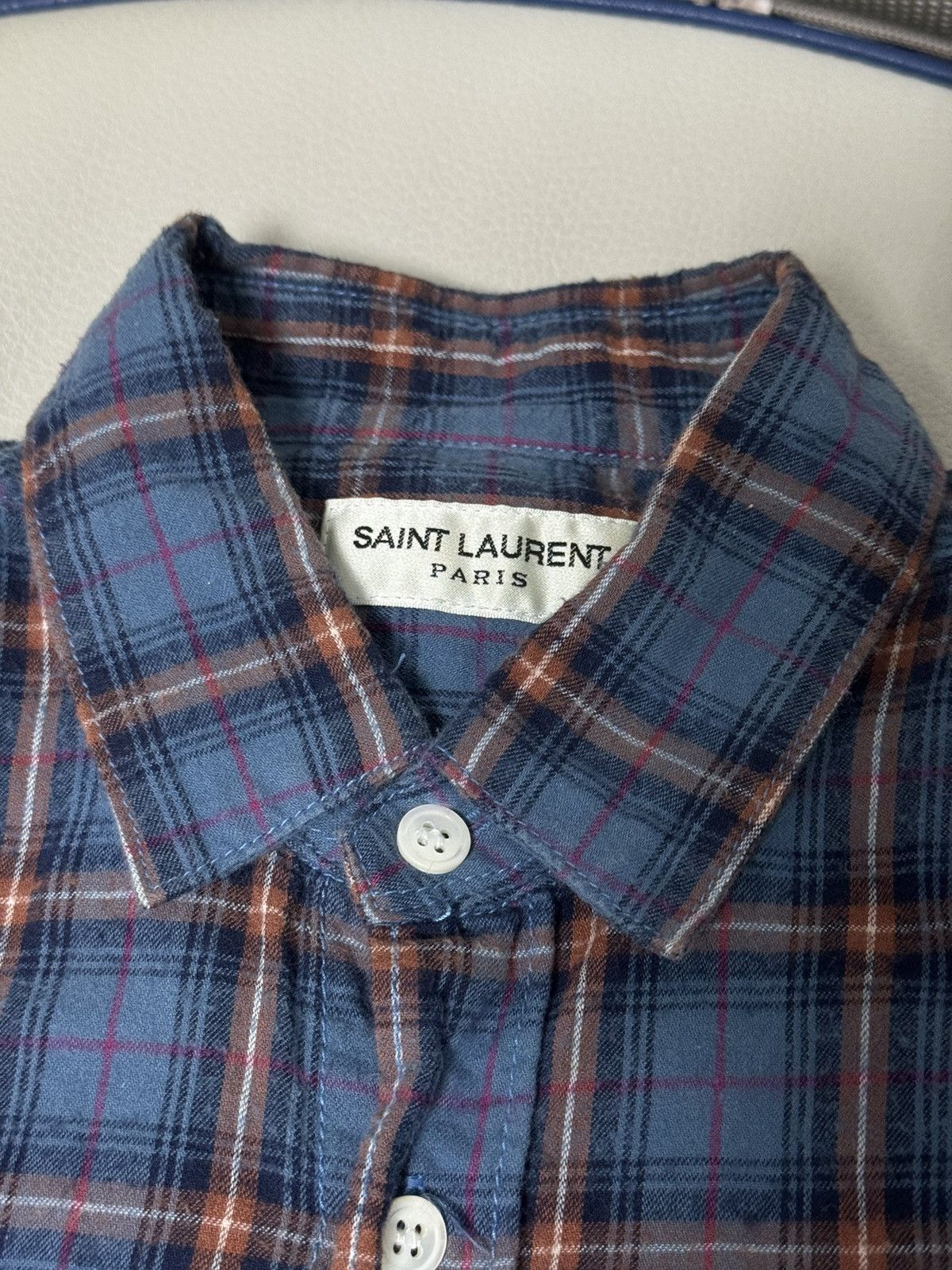 Saint Laurent Paris Saint Laurent flannel shirt Size US M / EU 48-50 / 2 - 2 Thumbnail