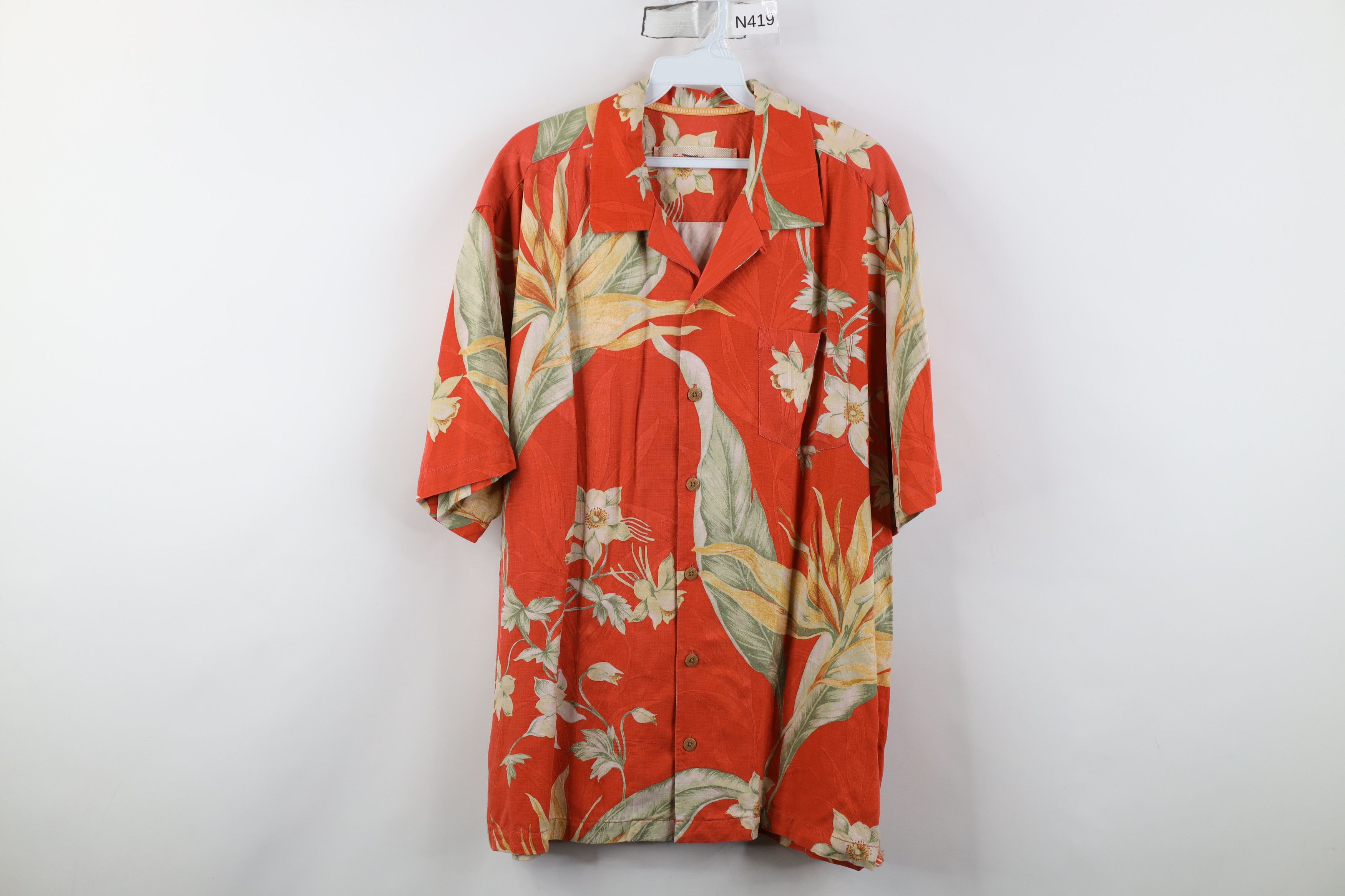 Tommy Bahama Vintage Y2K Tommy Bahama Looped Collar Button Shirt Luau Size US L / EU 52-54 / 3 - 1 Thumbnail