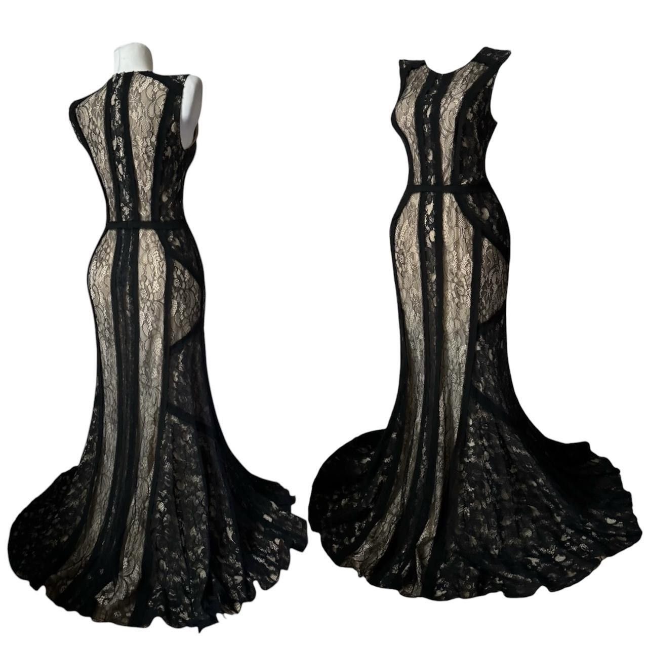 Vintage Incredible maxi dress made of crown-like detailing Size M / US 6-8 / IT 42-44 - 2 Thumbnail