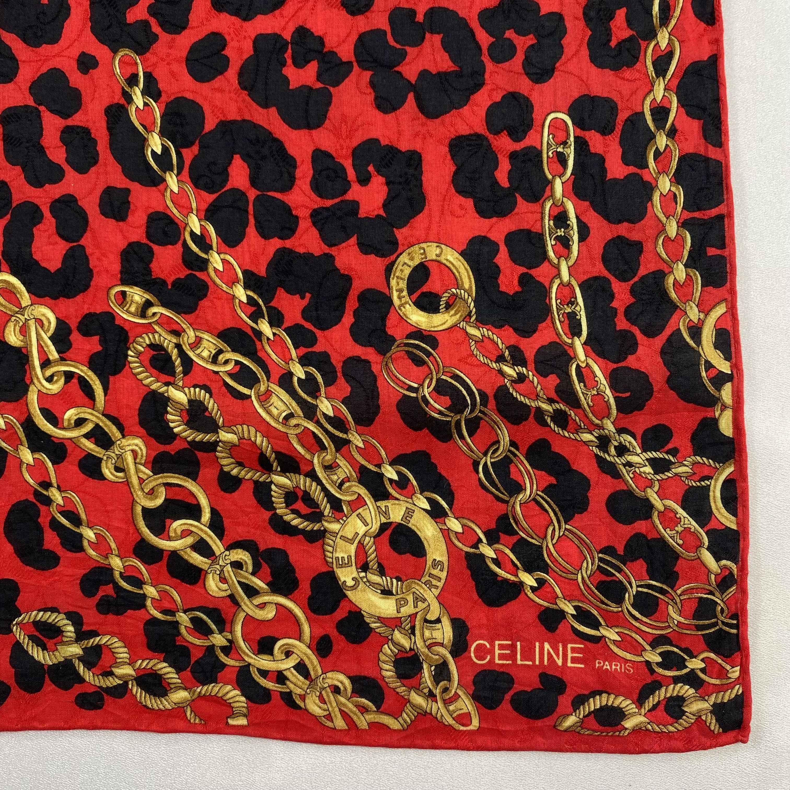 Celine × Vintage Celine Handkerchief / Neckerchief / Bandana-P994 Size ONE SIZE - 3 Thumbnail
