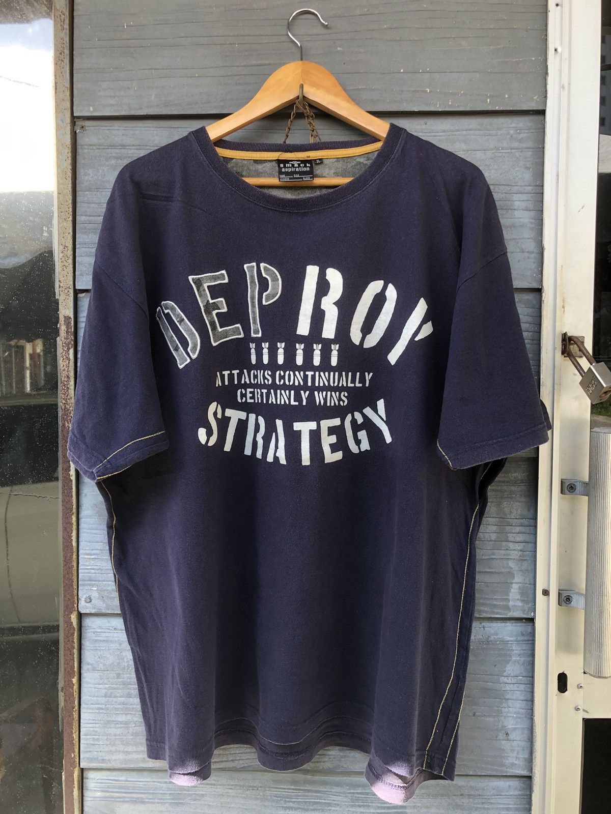 Alpha Industries × Vintage Vintage Y2K Smack Aspiration USAF Backhit Baggy Tshirt Size US XXL / EU 58 / 5 - 8 Thumbnail