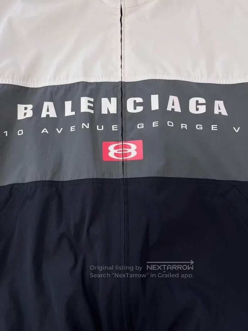 Balenciaga Balenciaga Color Block High Neck Long Sleeve Jacket Coat Size US M / EU 48-50 / 2 - 3 Thumbnail