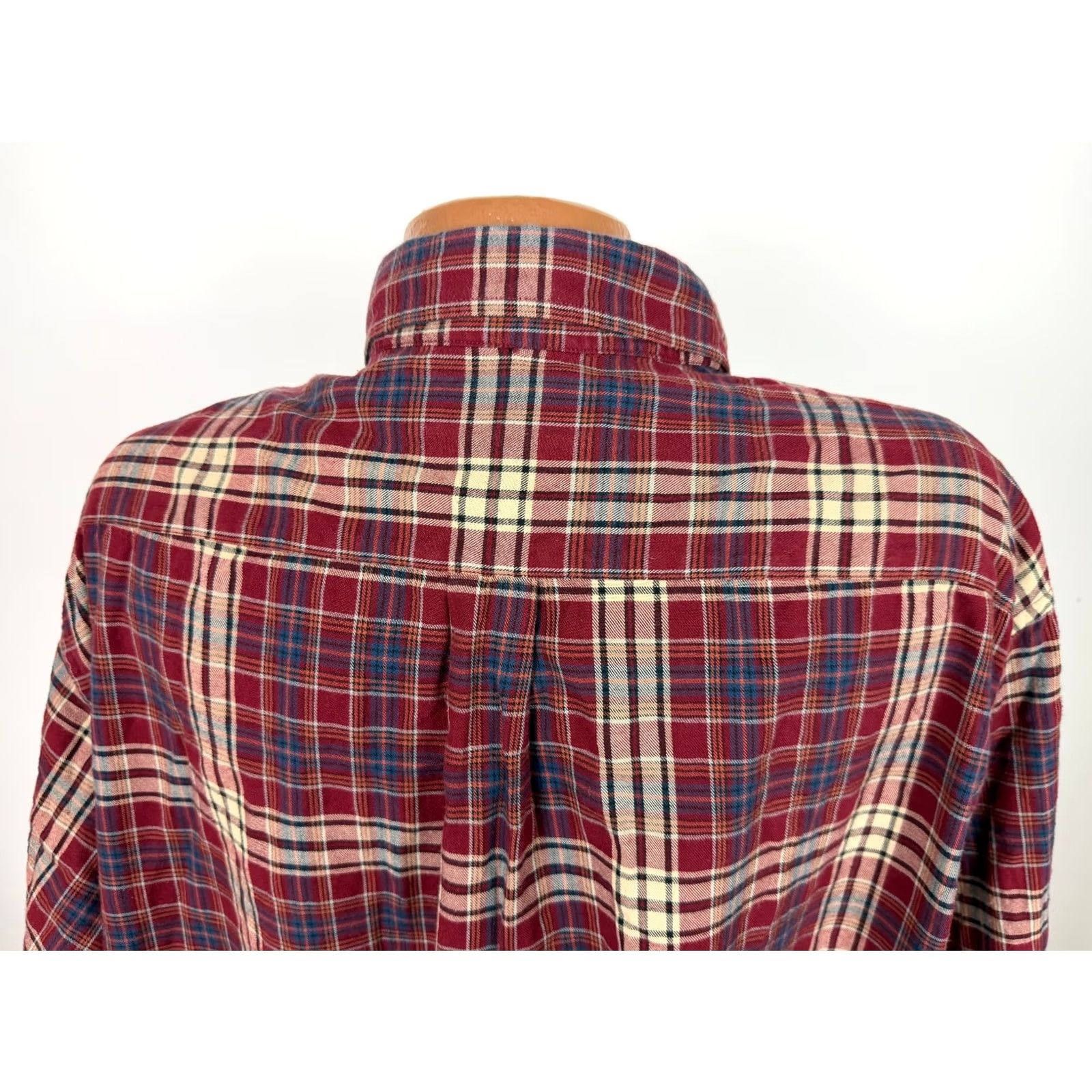 Roundtree & Yorke VINTAGE Roundtree & Yorke Portuguese Flannel Shirt Men 3XL TALL Red Plaid Button-Up Size US XXL / EU 58 / 5 - 7 Thumbnail