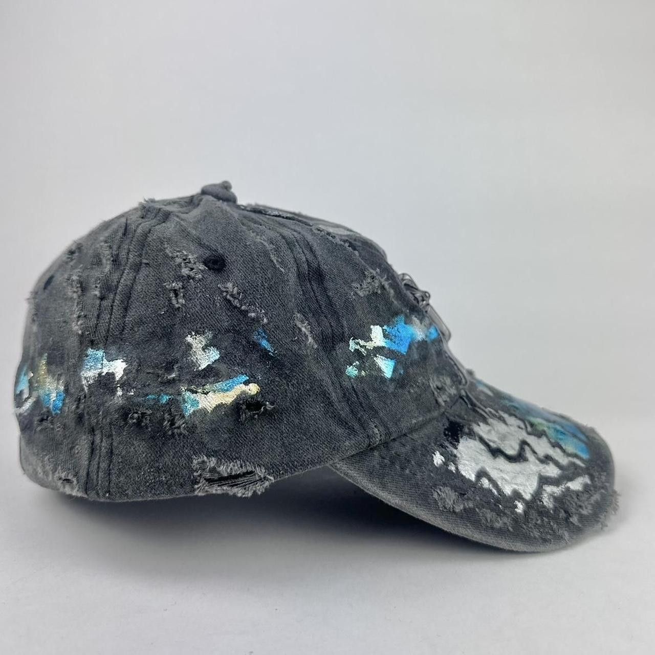 Other ASTROBOI* 'Chrome Heart' black distressed metallic hat Size ONE SIZE - 4 Thumbnail