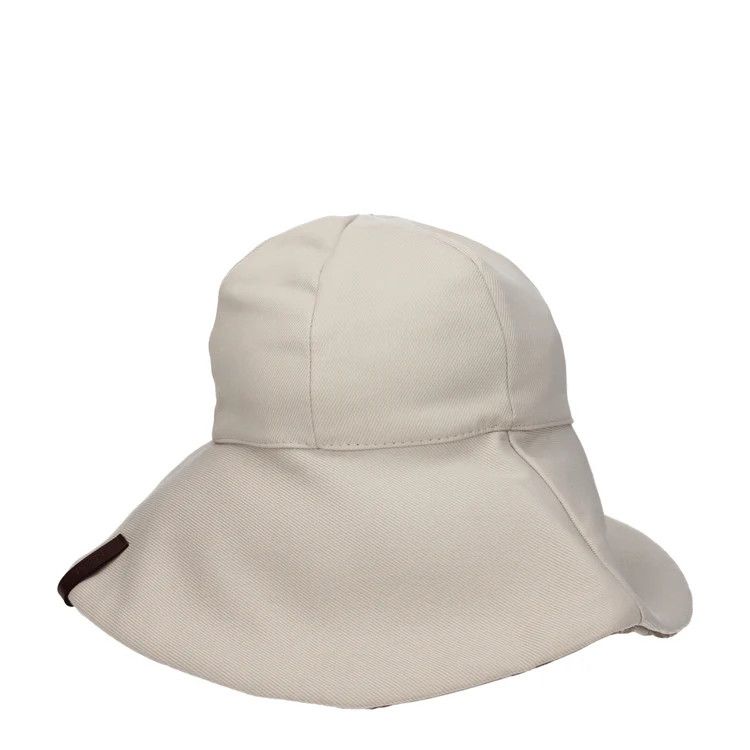 Max Mara ob1o1e1124 Size: 57 / Cotton (Hat / Cap) in Beige Size ONE SIZE - 2 Thumbnail