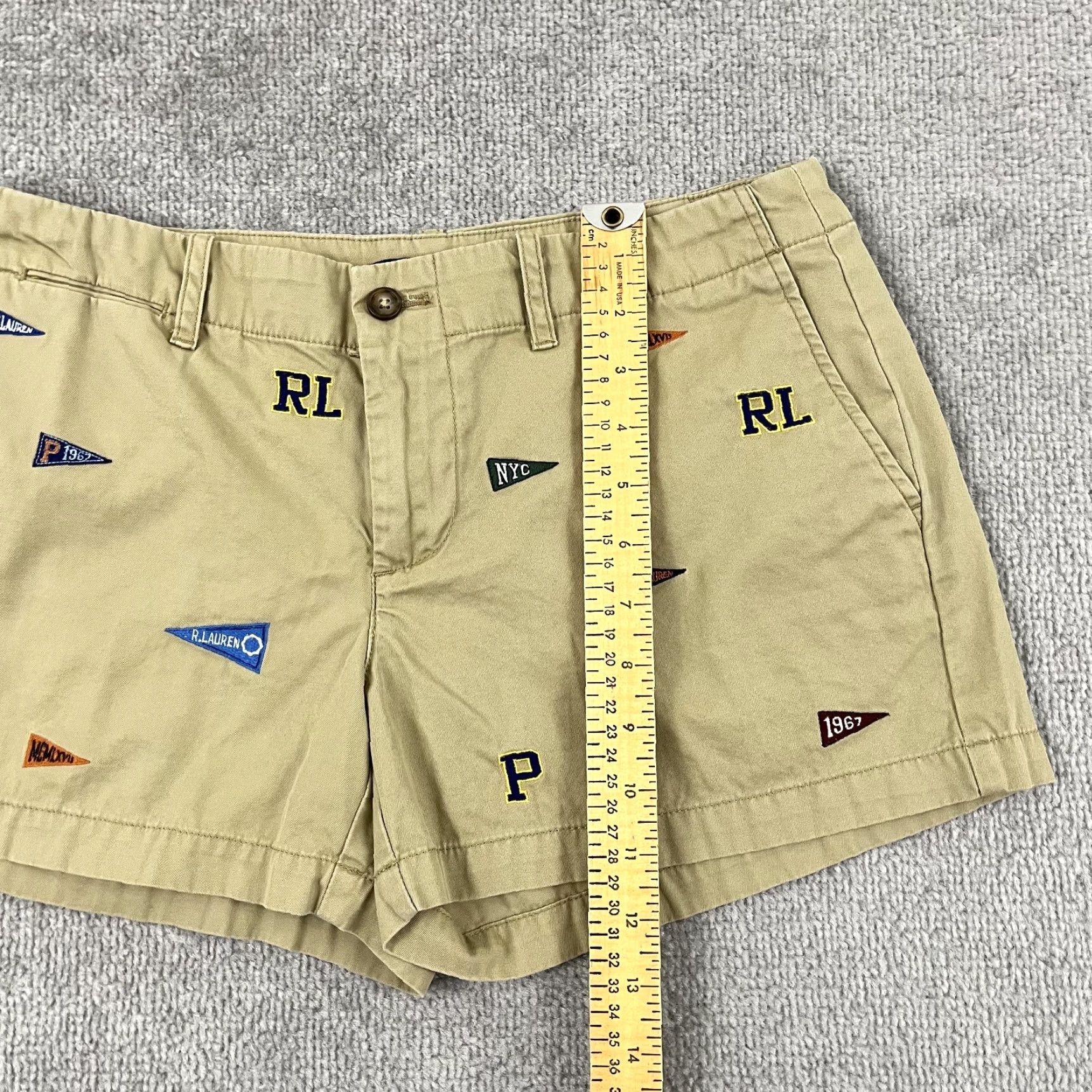 Polo Ralph Lauren Polo Ralph Lauren Shorts Women Size 2 / 3.5" Brown Chino Embroidered School Girl Size 26" / US 2 / IT 38 - 5 Thumbnail