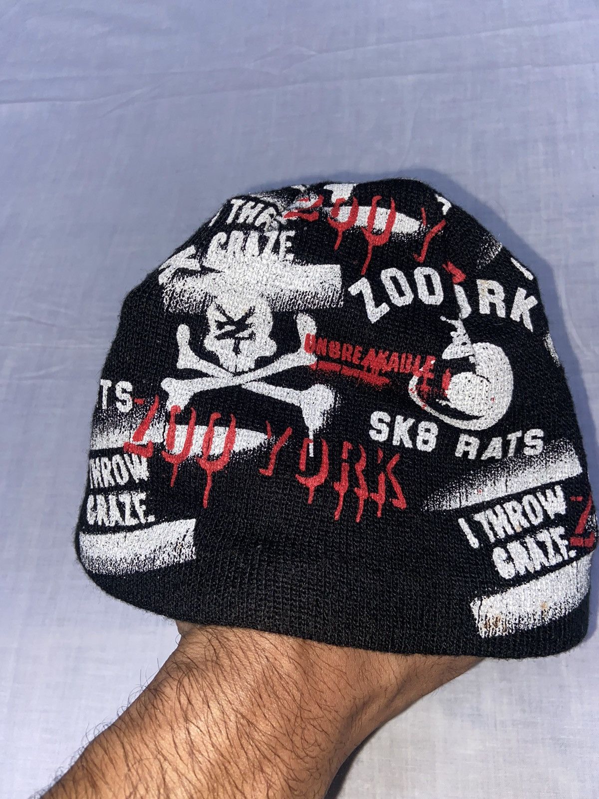 Zoo York Zoo York Rare Beanie Sk8 Rats Size 28 - 3 Thumbnail