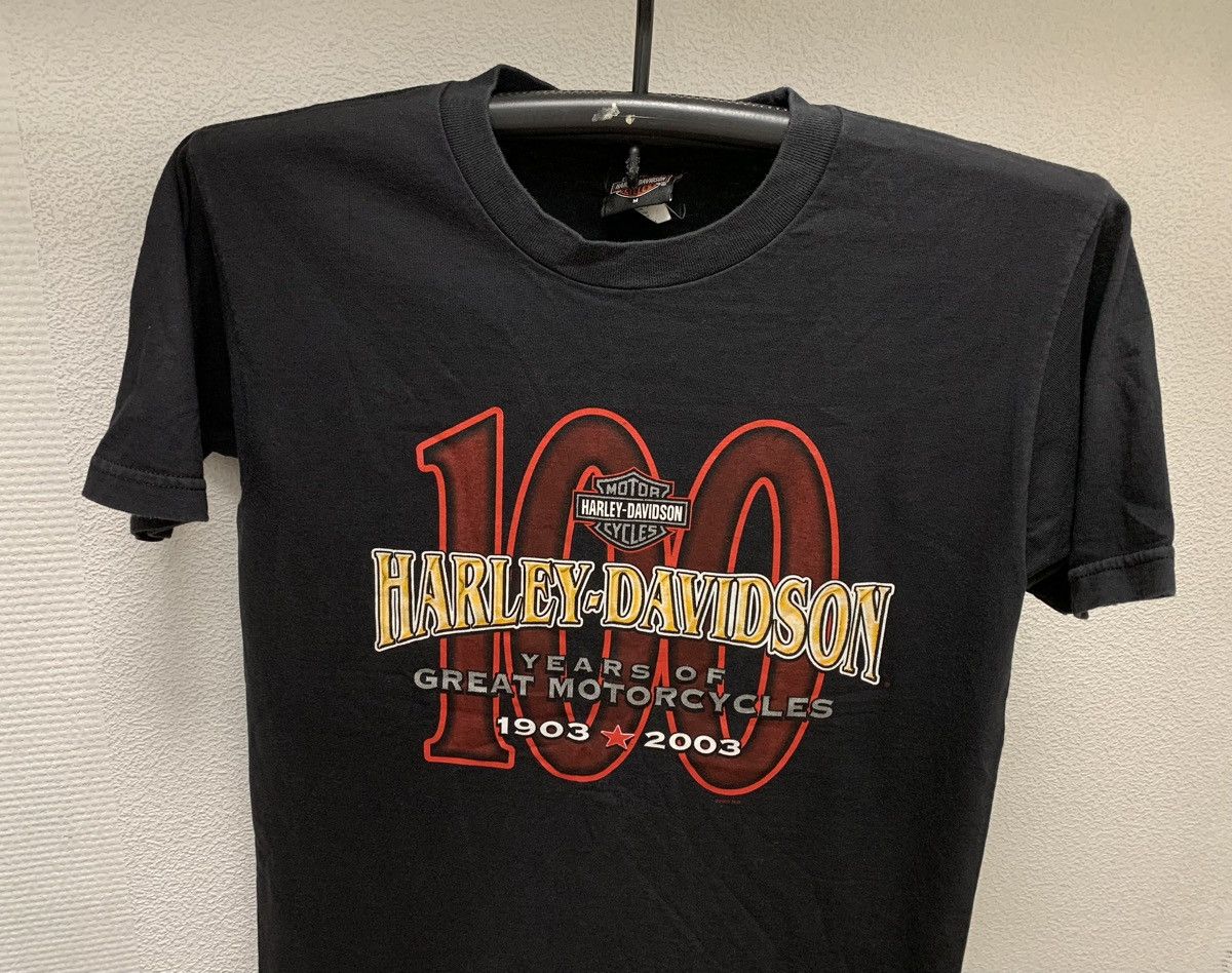 Harley Davidson Harley Davidson 2003 vintage t-shirt madeinusa 100 years gre Size US M / EU 48-50 / 2 - 5 Thumbnail