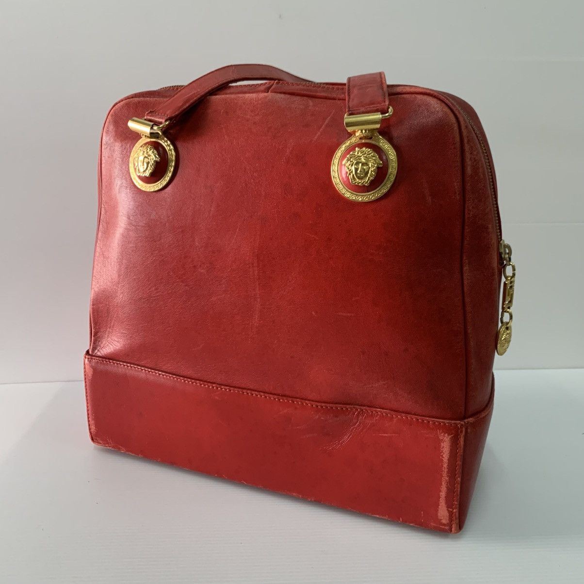 Versace Gianni Versace Red Leather Vintage Rare Handbag Size ONE SIZE - 6 Thumbnail