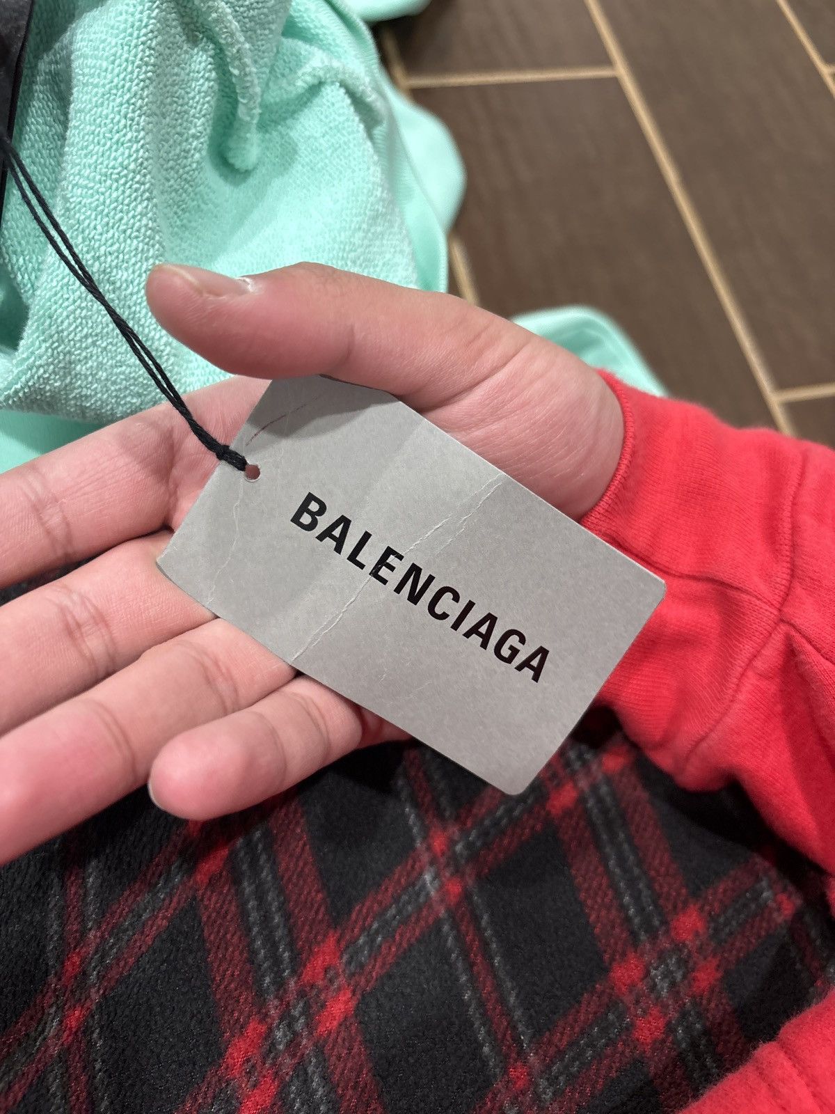 Balenciaga NEW Balenciaga Logo Hoodie Turquesa Turquoise SZ M/Fits XL Size US XL / EU 56 / 4 - 12 Thumbnail