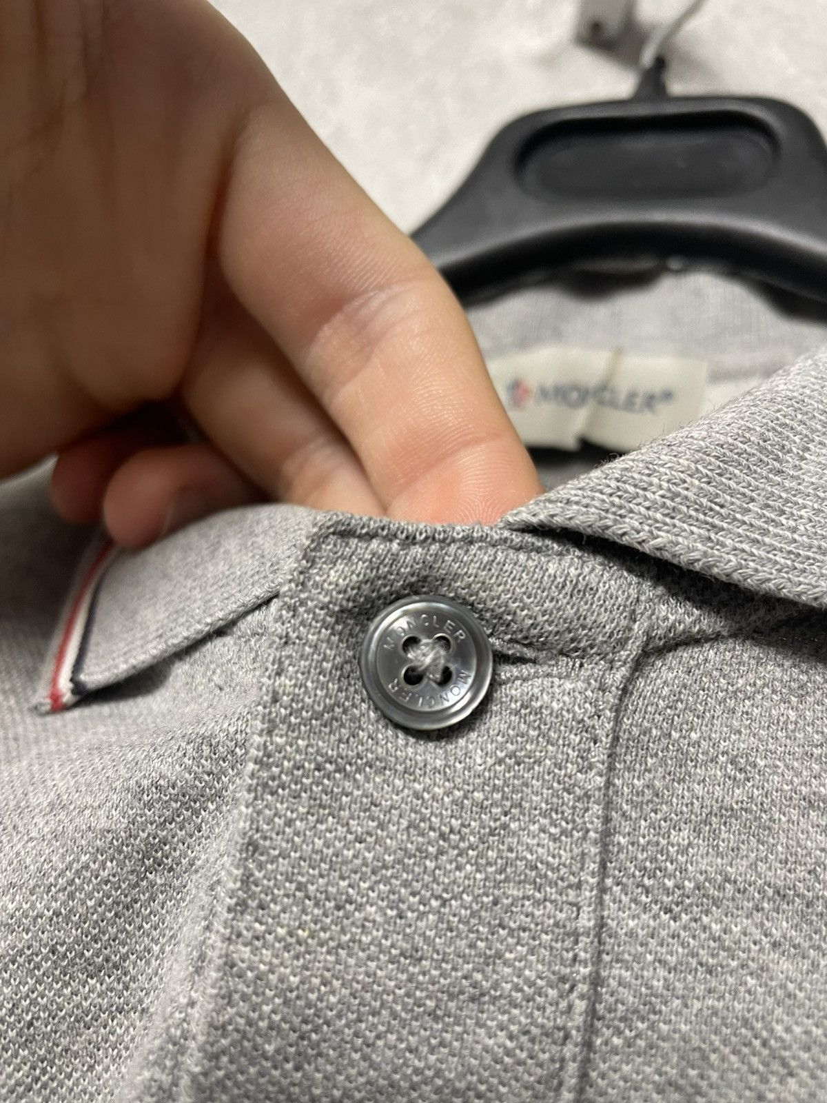 Moncler Moncler Maglia Logo Gray Polo Shirt Size US S / EU 44-46 / 1 - 5 Thumbnail