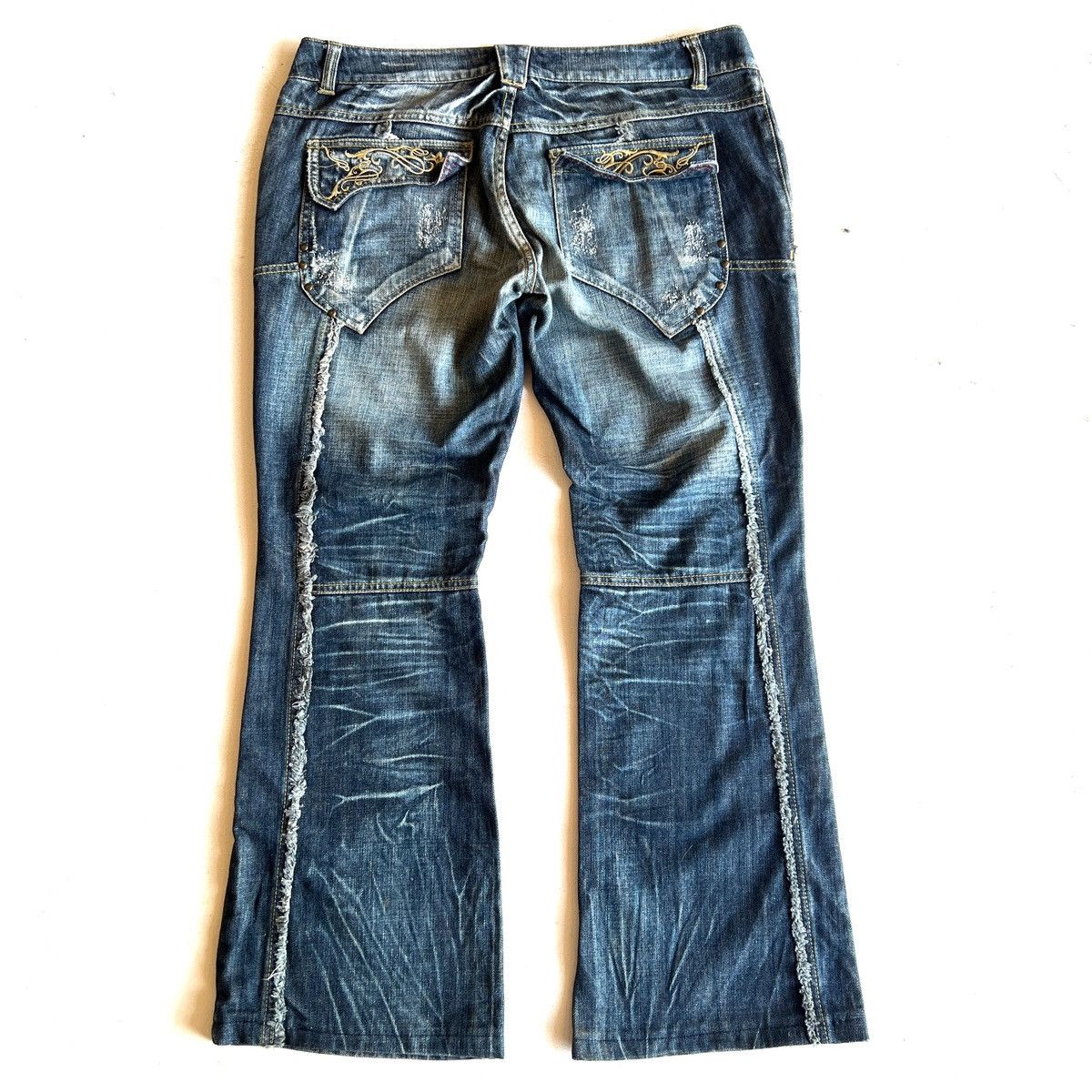 If Six Was Nine In The Attic Washed denim 2000s Size US 37 - 8 Thumbnail